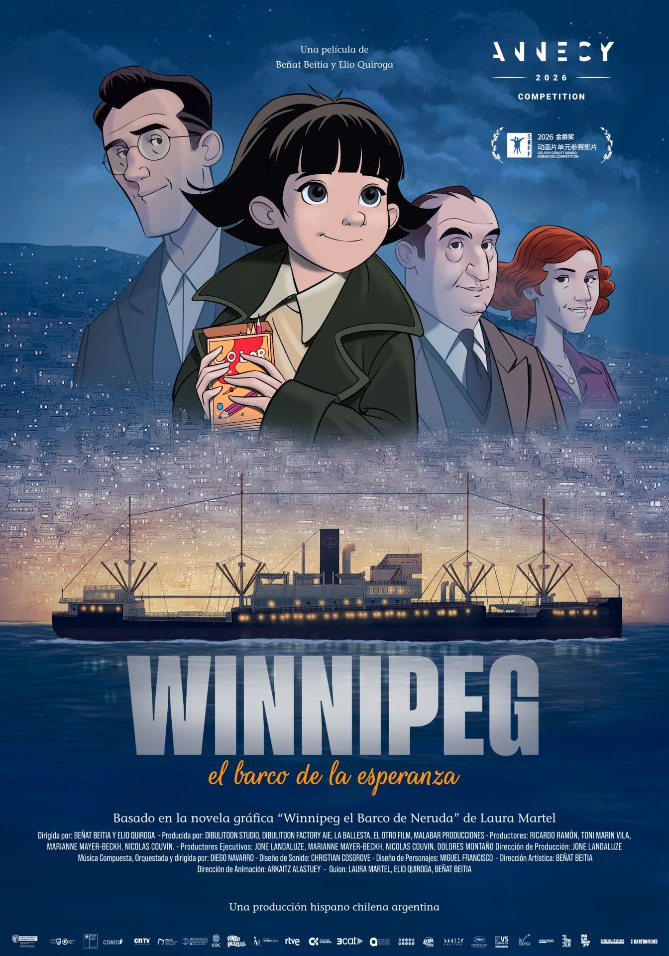Póster de Winnipeg, el barco de la esperanza