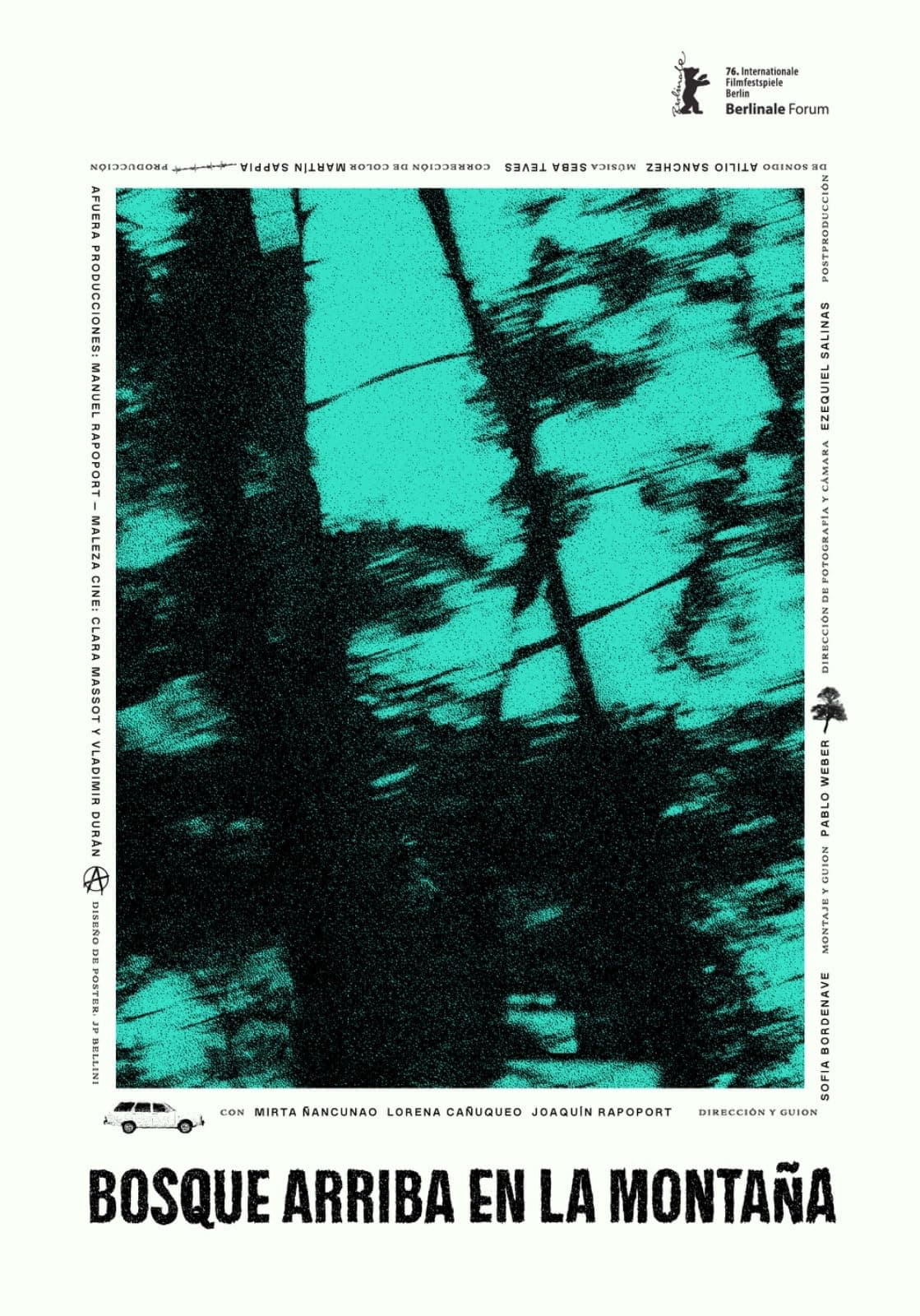 Póster de Bosque arriba en la montaña