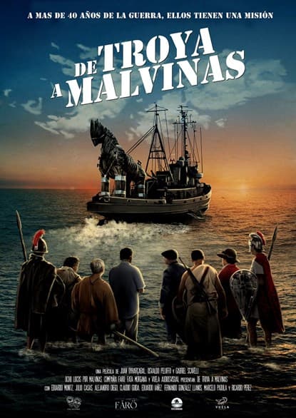 Póster de De Troya a Malvinas