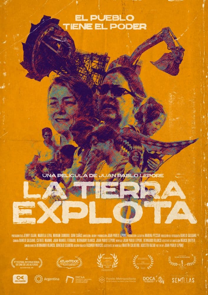 Póster de La Tierra explota, el tiempo se acaba