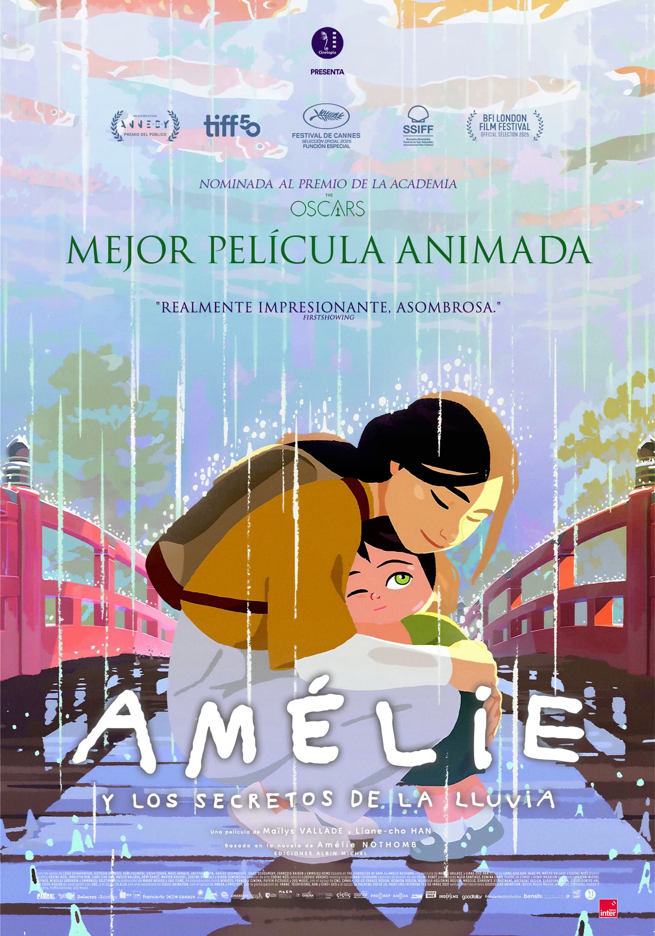 Póster de Amélie y los secretos de la lluvia